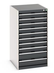Cabinet consists of 8 x 100mm, and 2 x 150mm high drawers 100% extension drawer with internal dimensions of 525mm wide x 625mm deep. The drawers have a... Bott Cubio Tool Storage Drawer Units 650 mm wide 750 deep